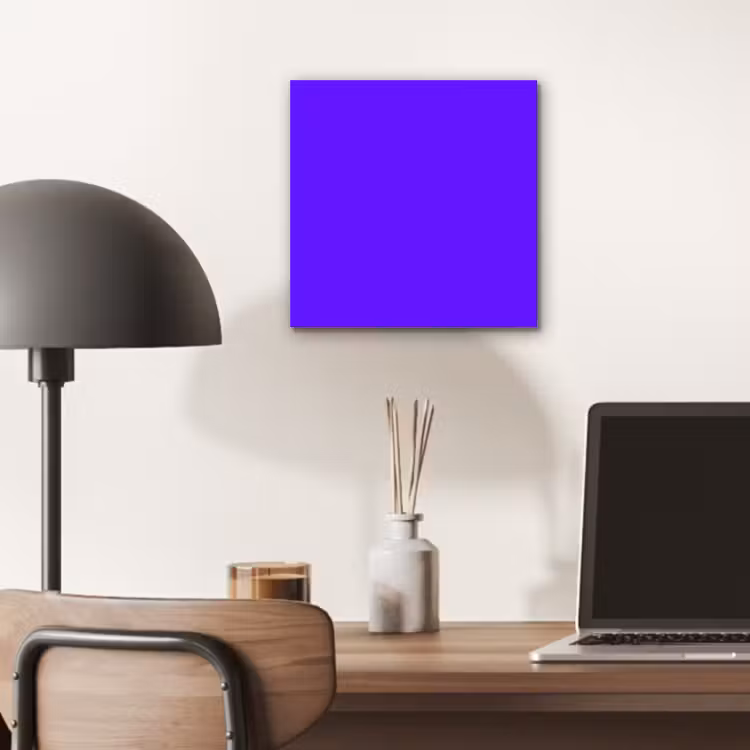 Aluminium schilderij - Electric - Indigo - Paars — 7