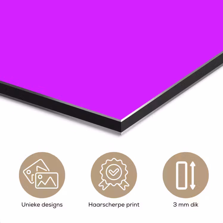 Aluminium schilderij - Neon - Orchid - Paars — 3