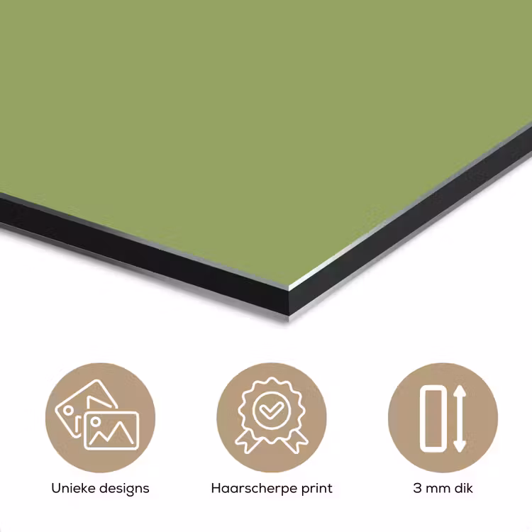 Aluminium schilderij - Sage - Green - Groen — 3