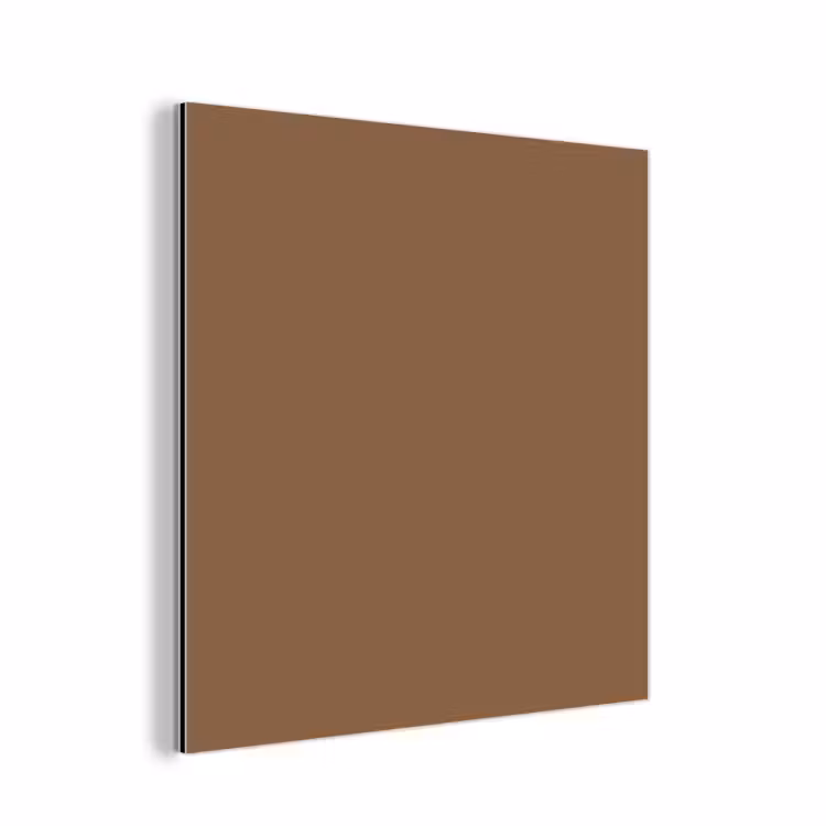 Aluminium schilderij - Soft - Walnut - Bruin — 1