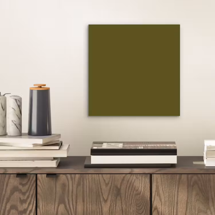Aluminium schilderij - Dark - Olive - Groen — 2