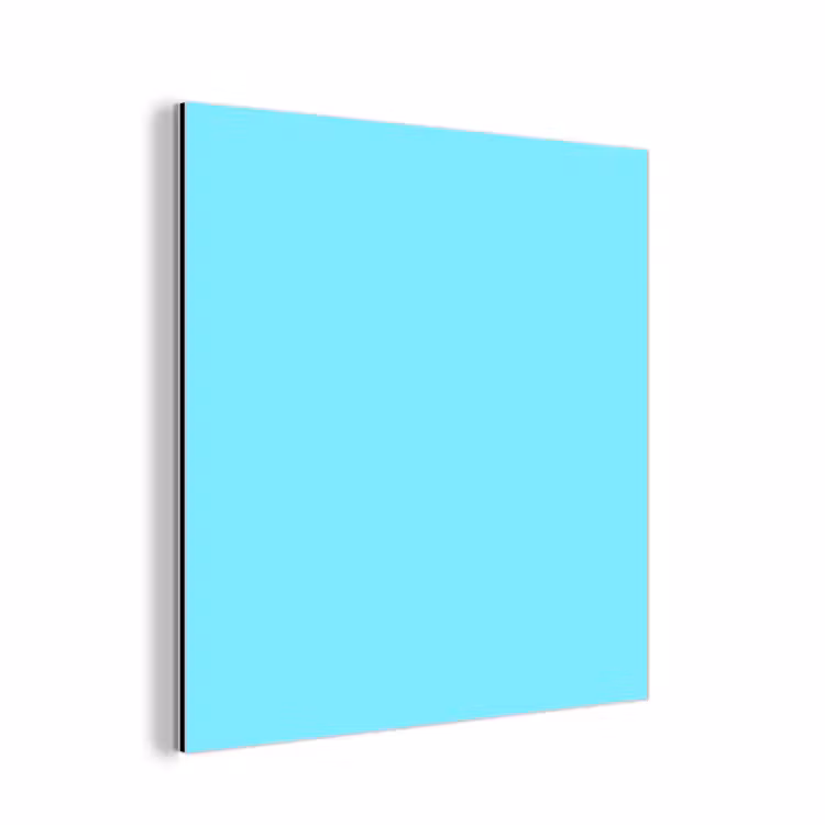 Aluminium schilderij - Electric - Cyan - Blauw — 1