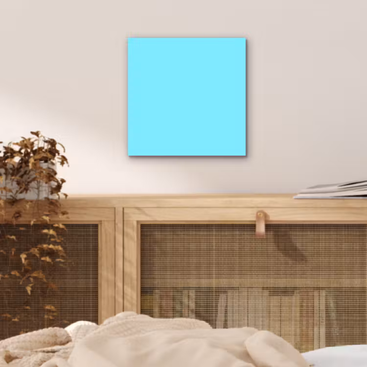 Aluminium schilderij - Electric - Cyan - Blauw — 5