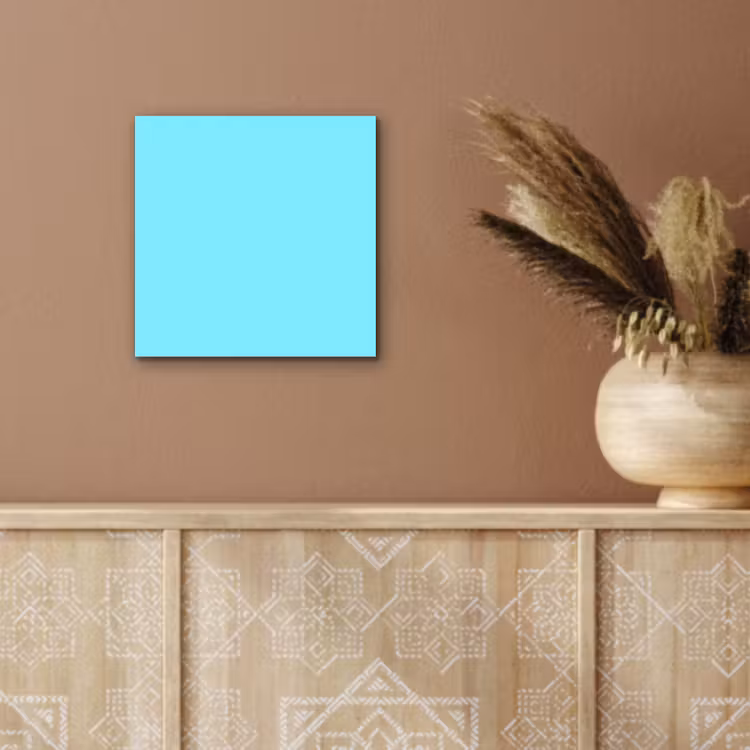 Aluminium schilderij - Electric - Cyan - Blauw — 6