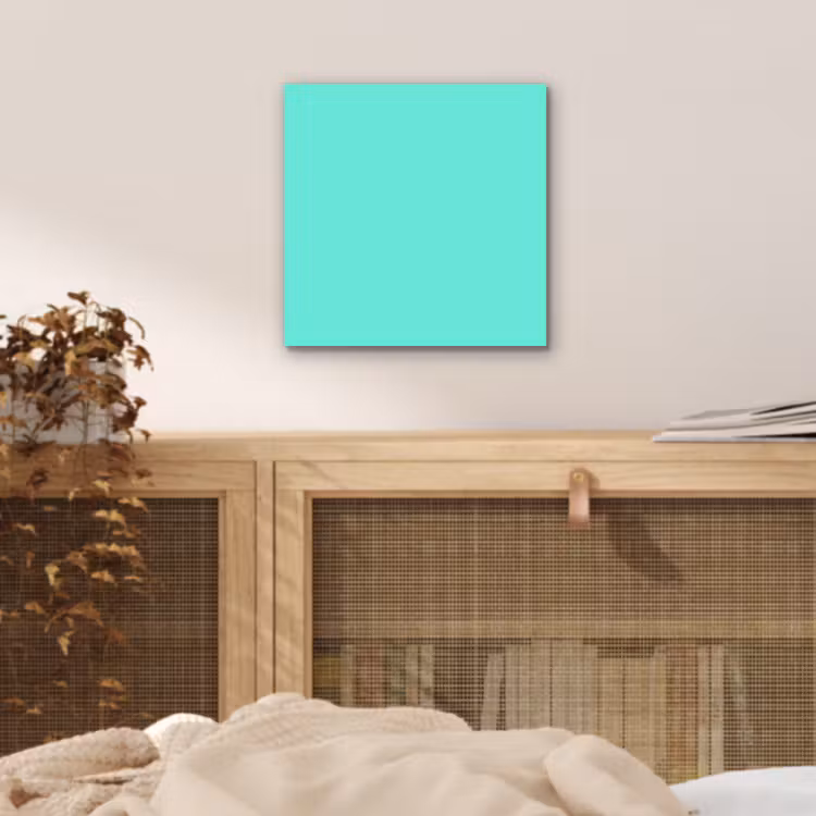 Aluminium schilderij - Electric - Cyan - Turkoois — 5