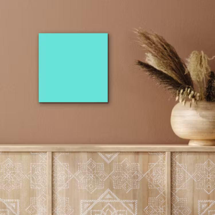 Aluminium schilderij - Electric - Cyan - Turkoois — 6