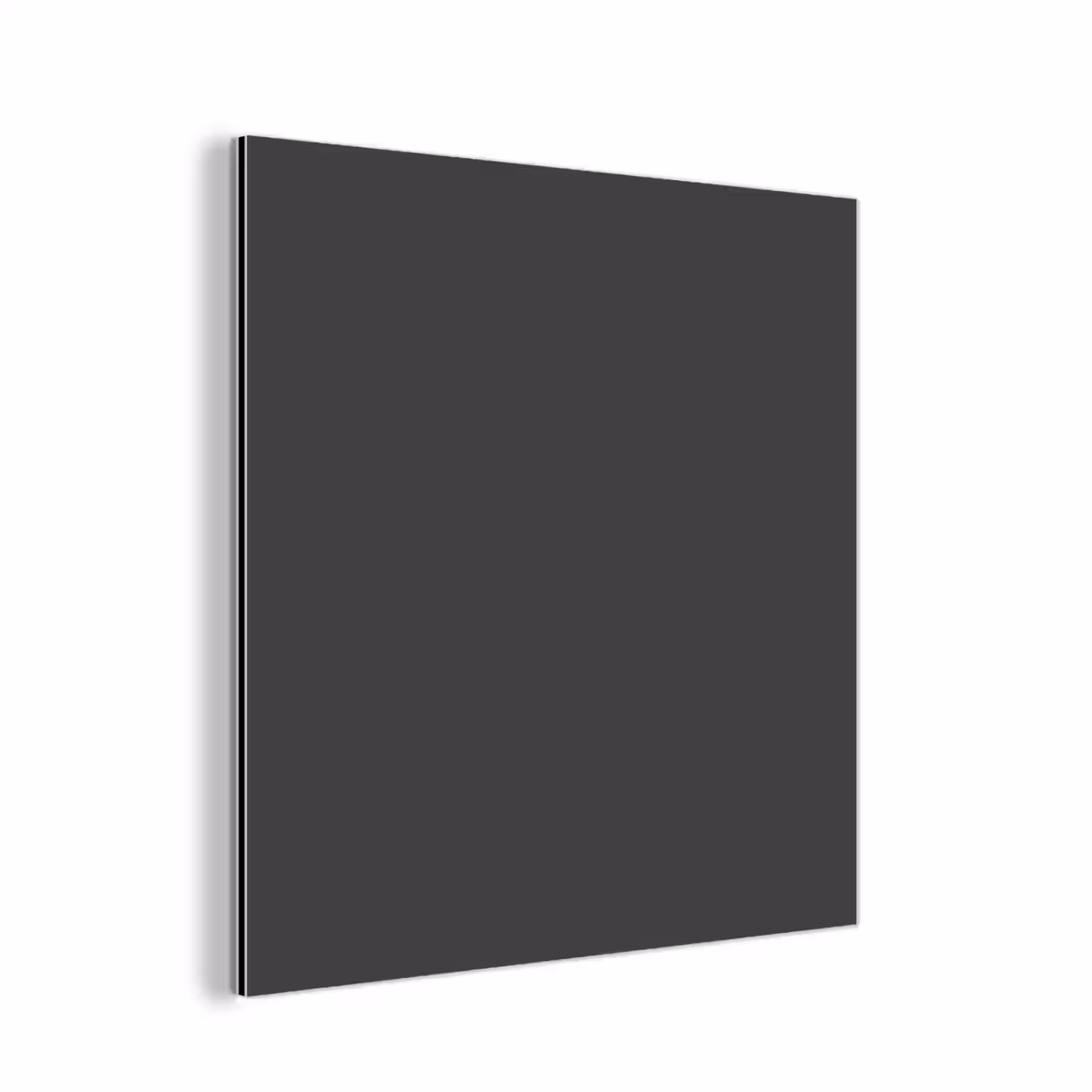 Aluminium schilderij - Charcoal - Grijs- Grey — 1