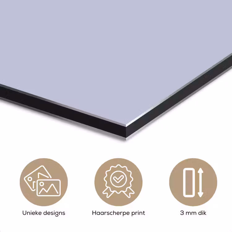 Aluminium schilderij - Chalky - Lavender - Paars — 3