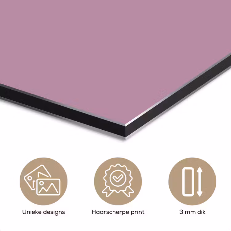 Aluminium schilderij - Lilac - Paars - Mauve — 3