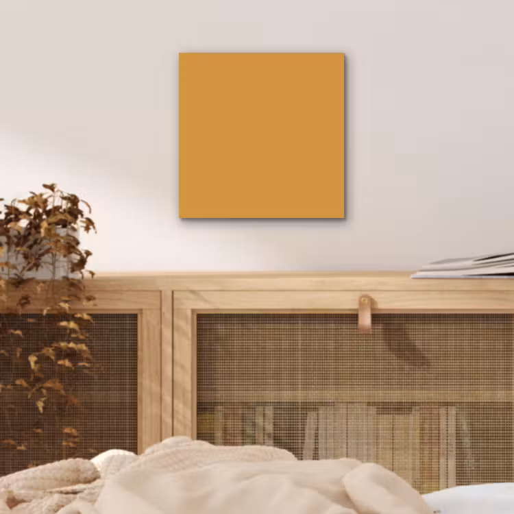 Aluminium schilderij - Autumn - Mustard - Geel — 5