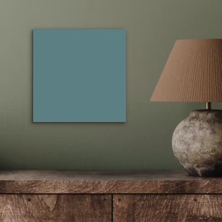 Aluminium schilderij - Serene - Teal - Blauw — 4