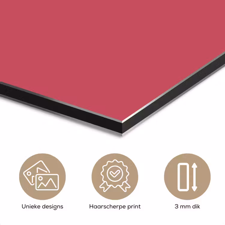 Aluminium schilderij - Bold - Berry - Rood — 3