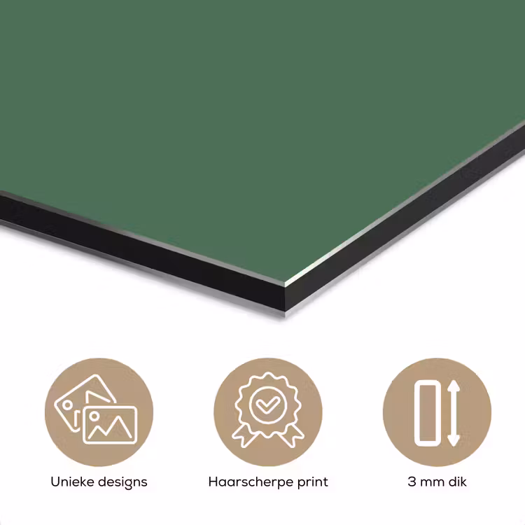 Aluminium schilderij - Deep - Sagewood - Groen — 3