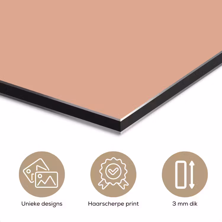 Aluminium schilderij - Dusty - Rose - Roze — 3
