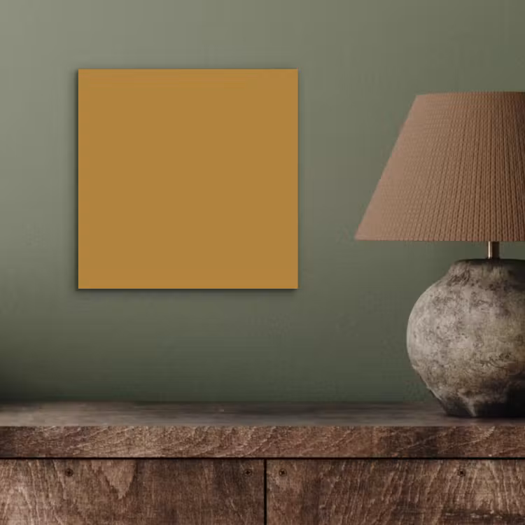 Aluminium schilderij - Rhythmic - Ochre - Geel — 4