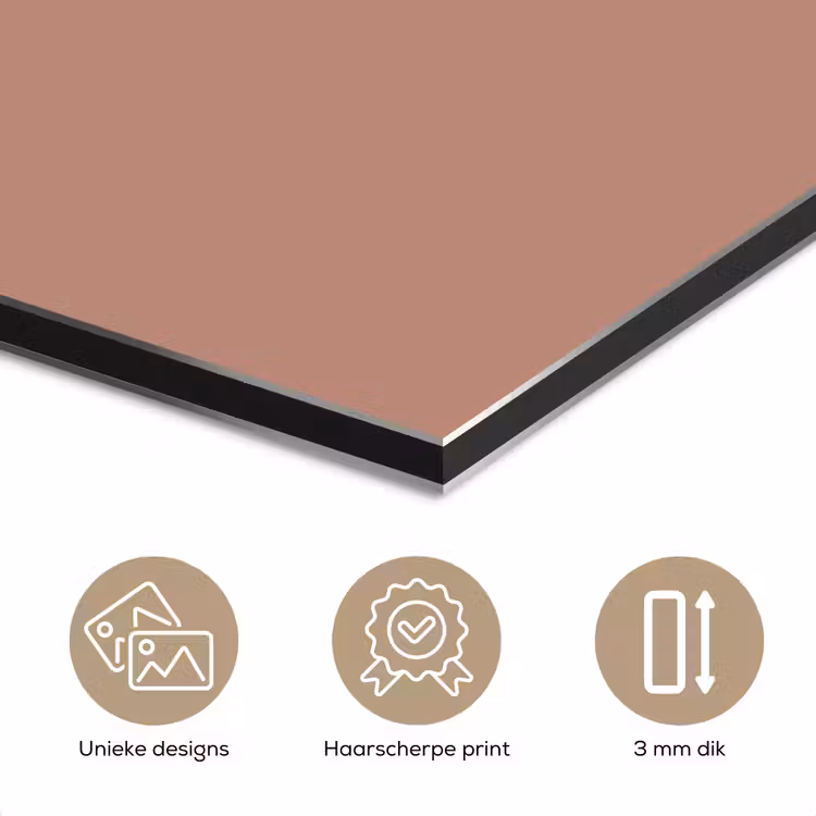 Aluminium schilderij - Earthy - Blusher - Roze — 3