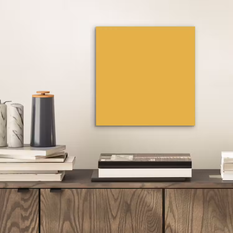 Aluminium schilderij - Joyful - Mustard - Geel — 2