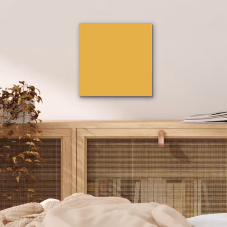 Aluminium schilderij - Joyful - Mustard - Geel — 5