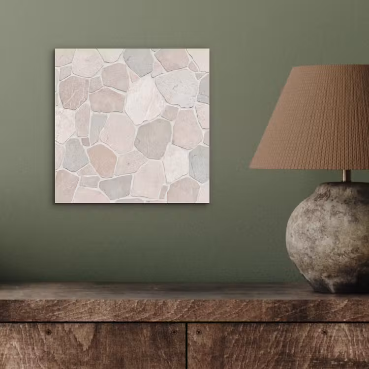 Aluminium schilderij - Steen - Patroon - Textuur - Beige — 4