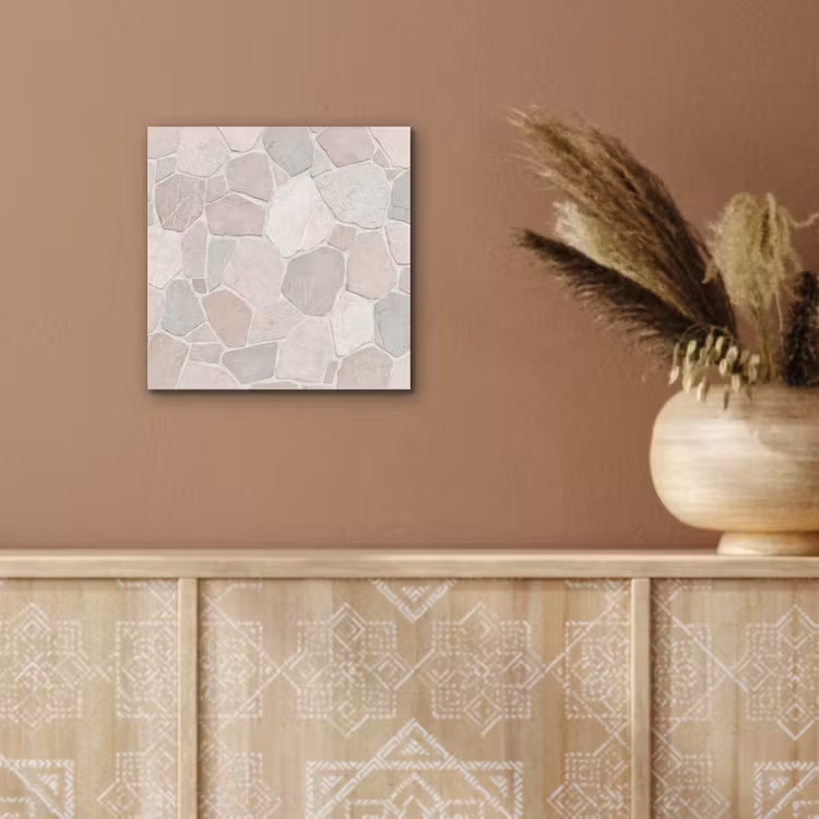 Aluminium schilderij - Steen - Patroon - Textuur - Beige — 6