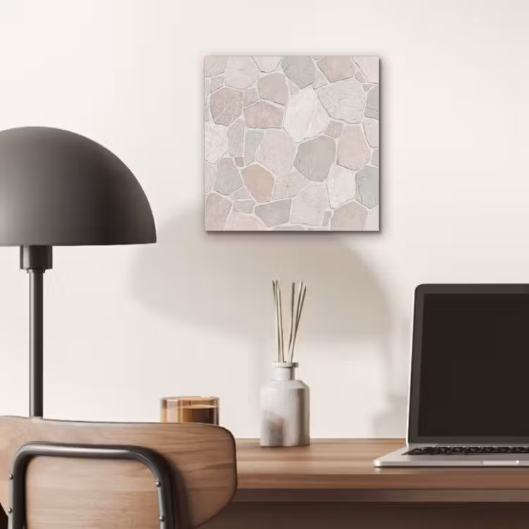 Aluminium schilderij - Steen - Patroon - Textuur - Beige — 7
