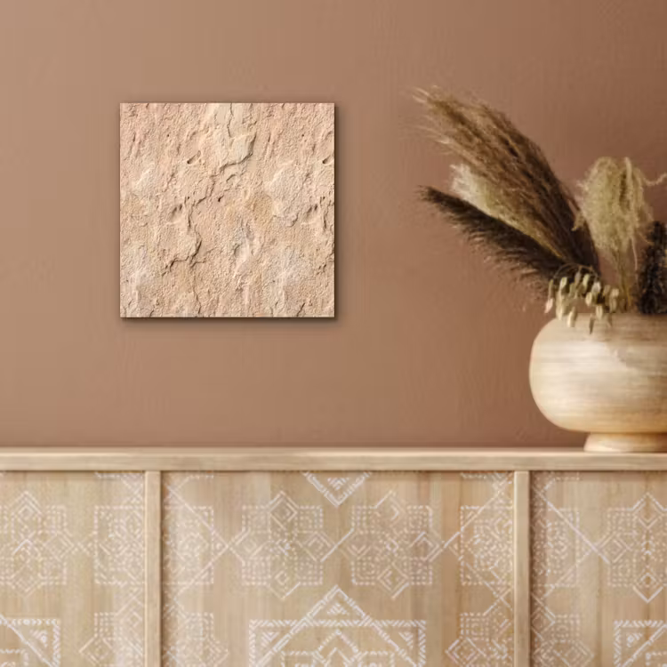 Aluminium schilderij - Textuur - Steen - Natuur - Beige — 6