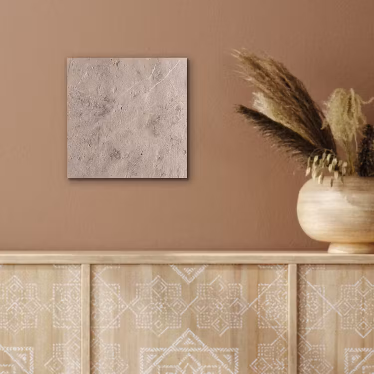 Aluminium schilderij - Textuur - Steen - Patroon - Rustiek - Beige — 6