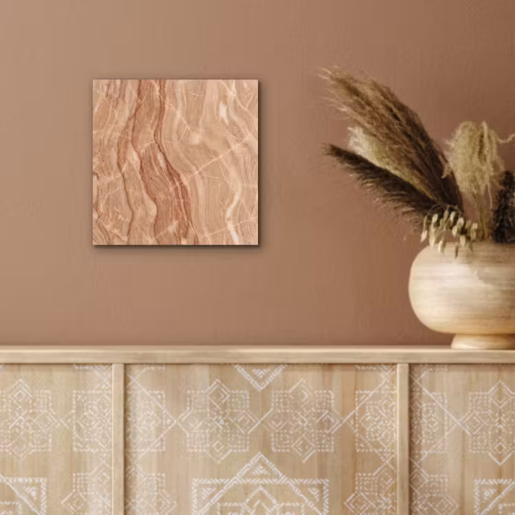Aluminium schilderij - Marmer - Ader - Natuur - Abstract - Beige — 6