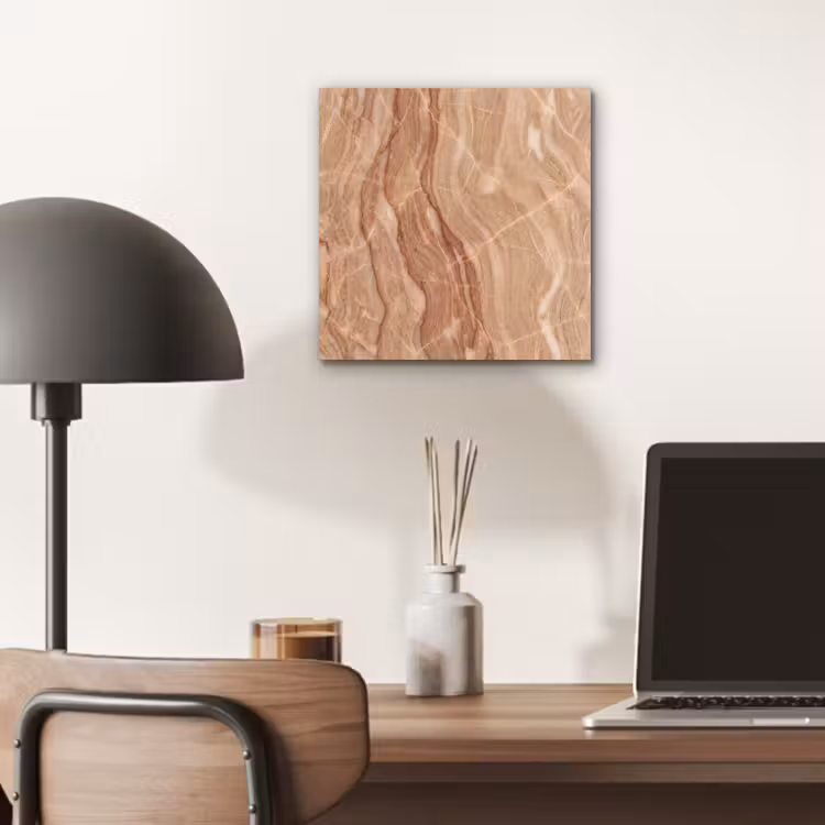 Aluminium schilderij - Marmer - Ader - Natuur - Abstract - Beige — 7