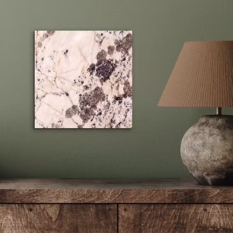 Aluminium schilderij - Natuursteen - Patroon - Abstract - Beige - Grijs — 4