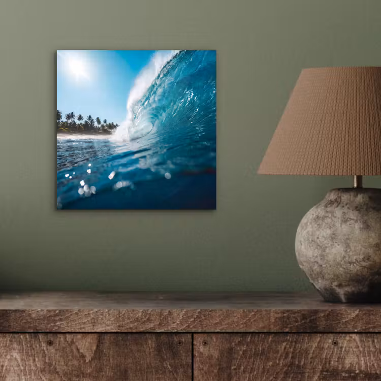 Aluminium schilderij - Oceaan - Golf - Strand - Natuur - Blauw — 4