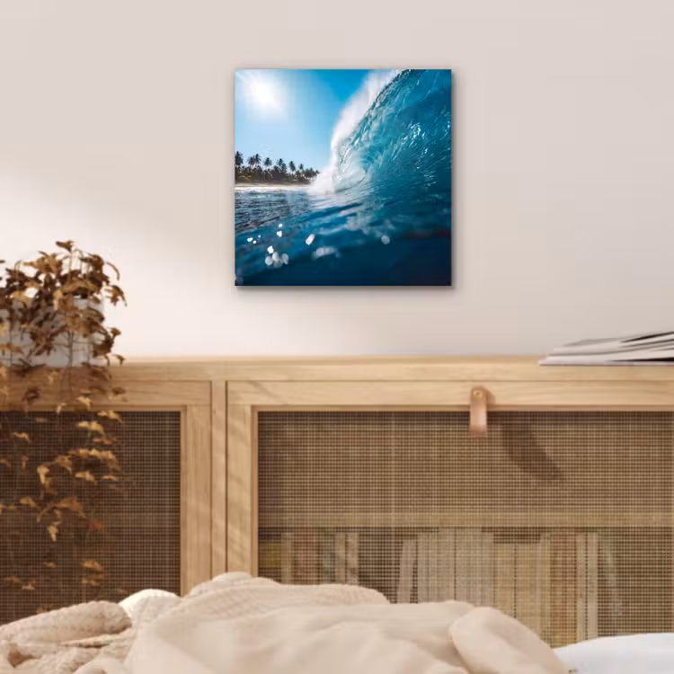 Aluminium schilderij - Oceaan - Golf - Strand - Natuur - Blauw — 5