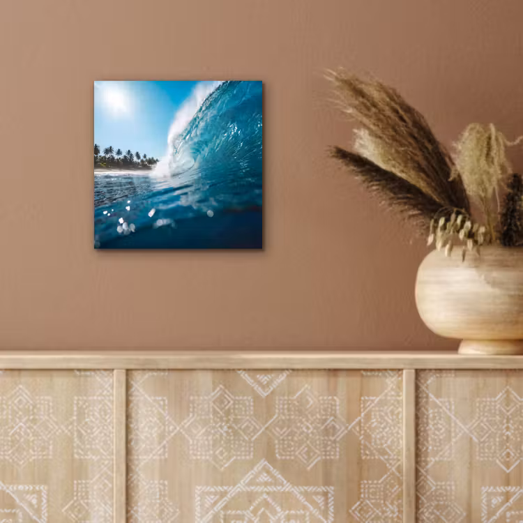 Aluminium schilderij - Oceaan - Golf - Strand - Natuur - Blauw — 6