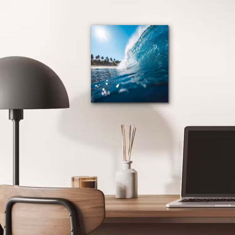Aluminium schilderij - Oceaan - Golf - Strand - Natuur - Blauw — 7