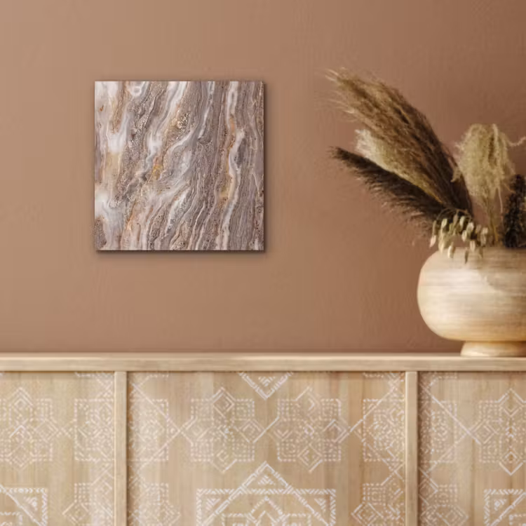 Aluminium schilderij - Textuur - Steen - Abstract - Beige — 6