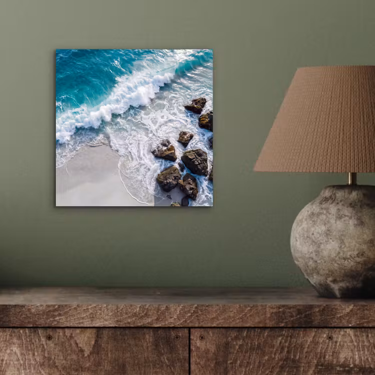Aluminium schilderij - Zee - Golf - Strand - Natuur - Blauw — 4