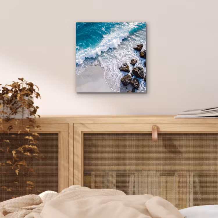 Aluminium schilderij - Zee - Golf - Strand - Natuur - Blauw — 5