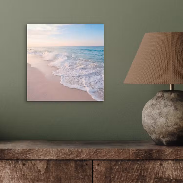 Aluminium schilderij - Zee - Golven - Strand - Natuur - Wit — 4