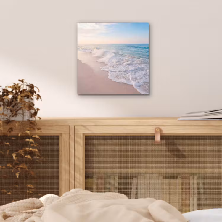 Aluminium schilderij - Zee - Golven - Strand - Natuur - Wit — 5
