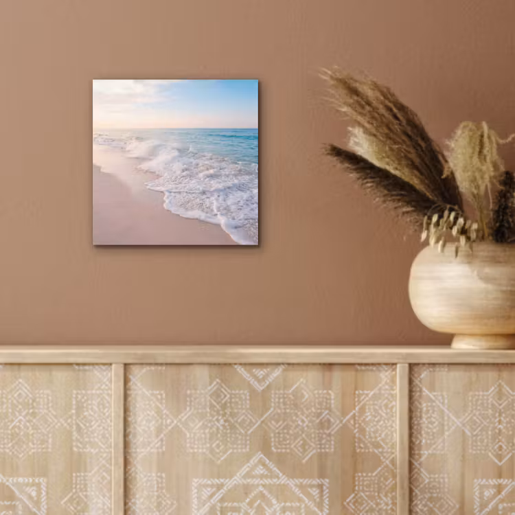 Aluminium schilderij - Zee - Golven - Strand - Natuur - Wit — 6