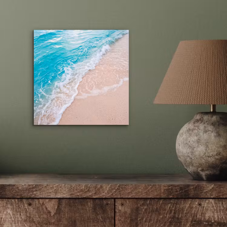 Aluminium schilderij - Strand - Zee - Golf - Natuur - Blauw — 4