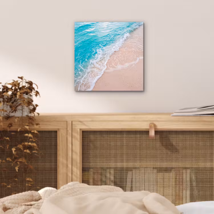 Aluminium schilderij - Strand - Zee - Golf - Natuur - Blauw — 5