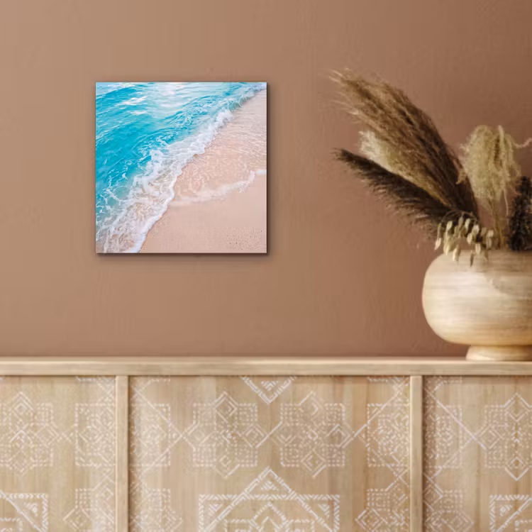 Aluminium schilderij - Strand - Zee - Golf - Natuur - Blauw — 6