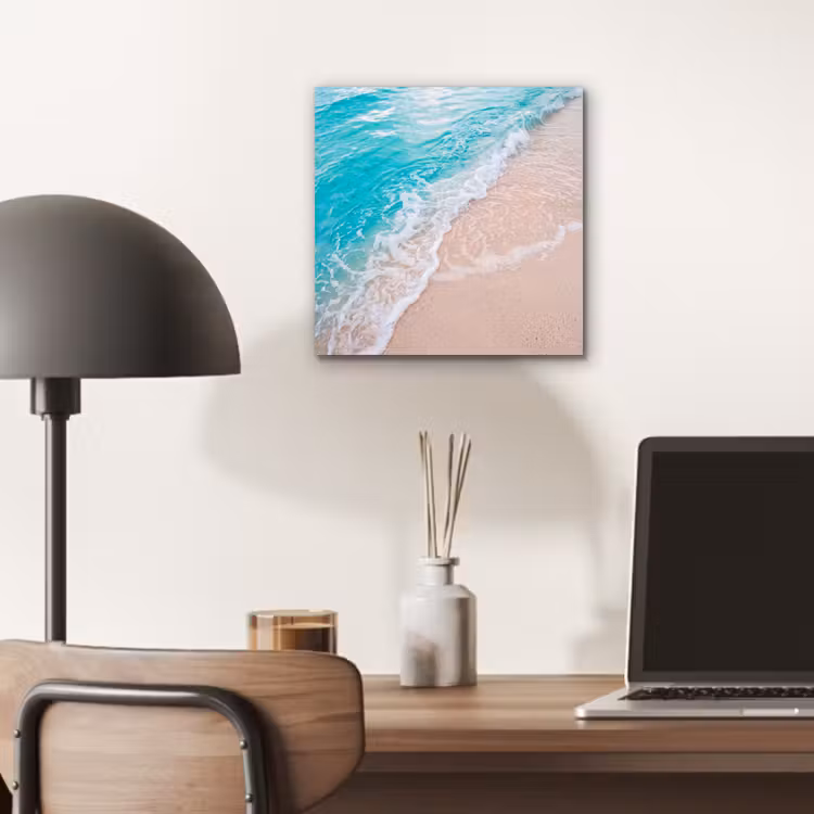 Aluminium schilderij - Strand - Zee - Golf - Natuur - Blauw — 7