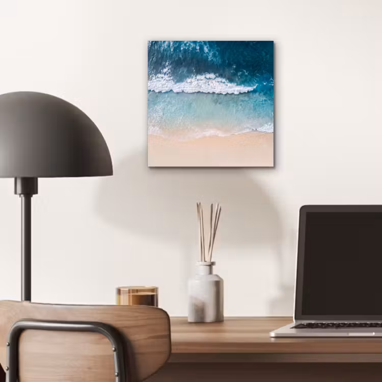 Aluminium schilderij - Strand - Zee - Golven - Natuur - Blauw — 7