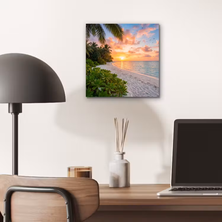Aluminium schilderij - Strand - Zonsondergang - Palmbomen - Tropisch - Natuur — 7